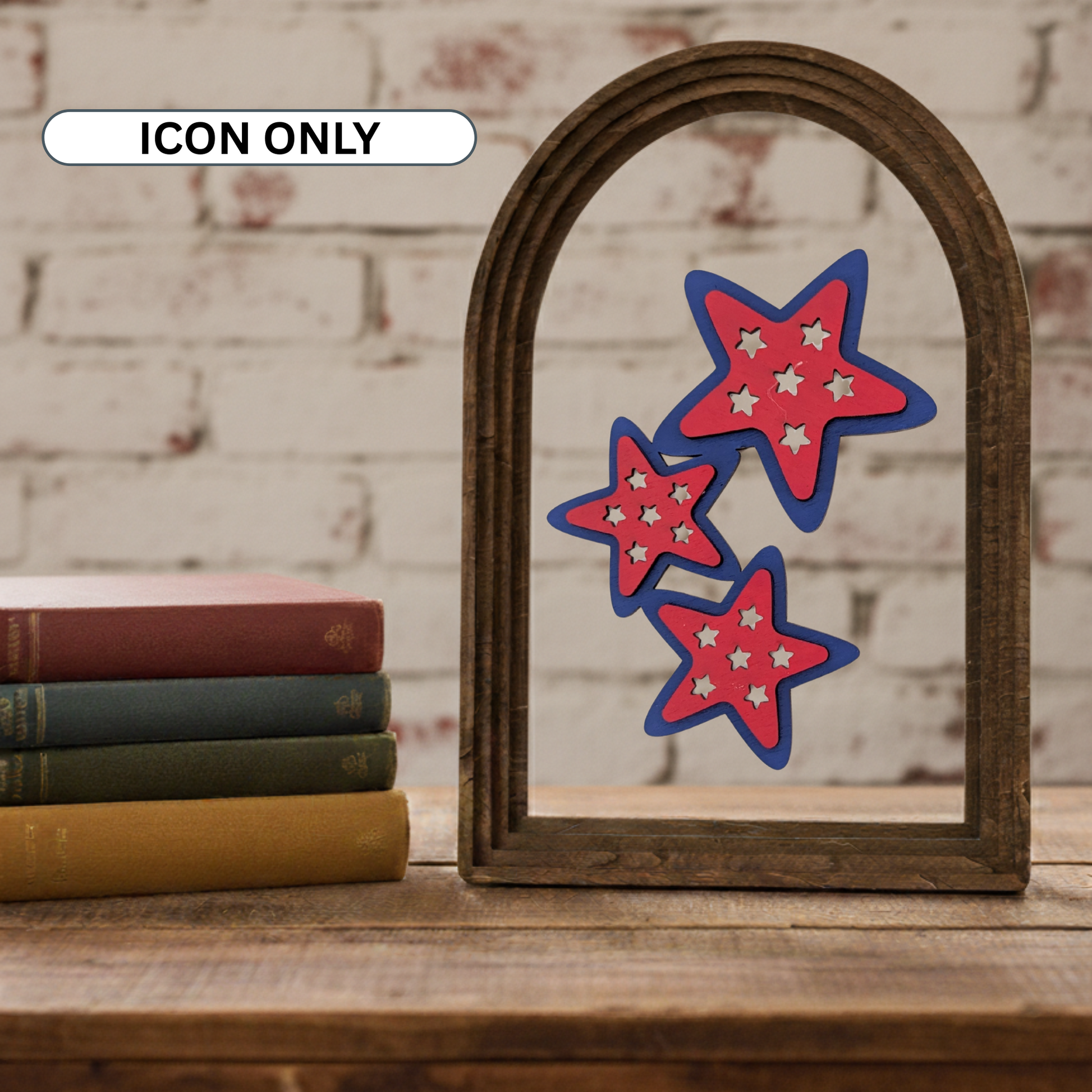 Patriotic Stars Interchangeable Icon