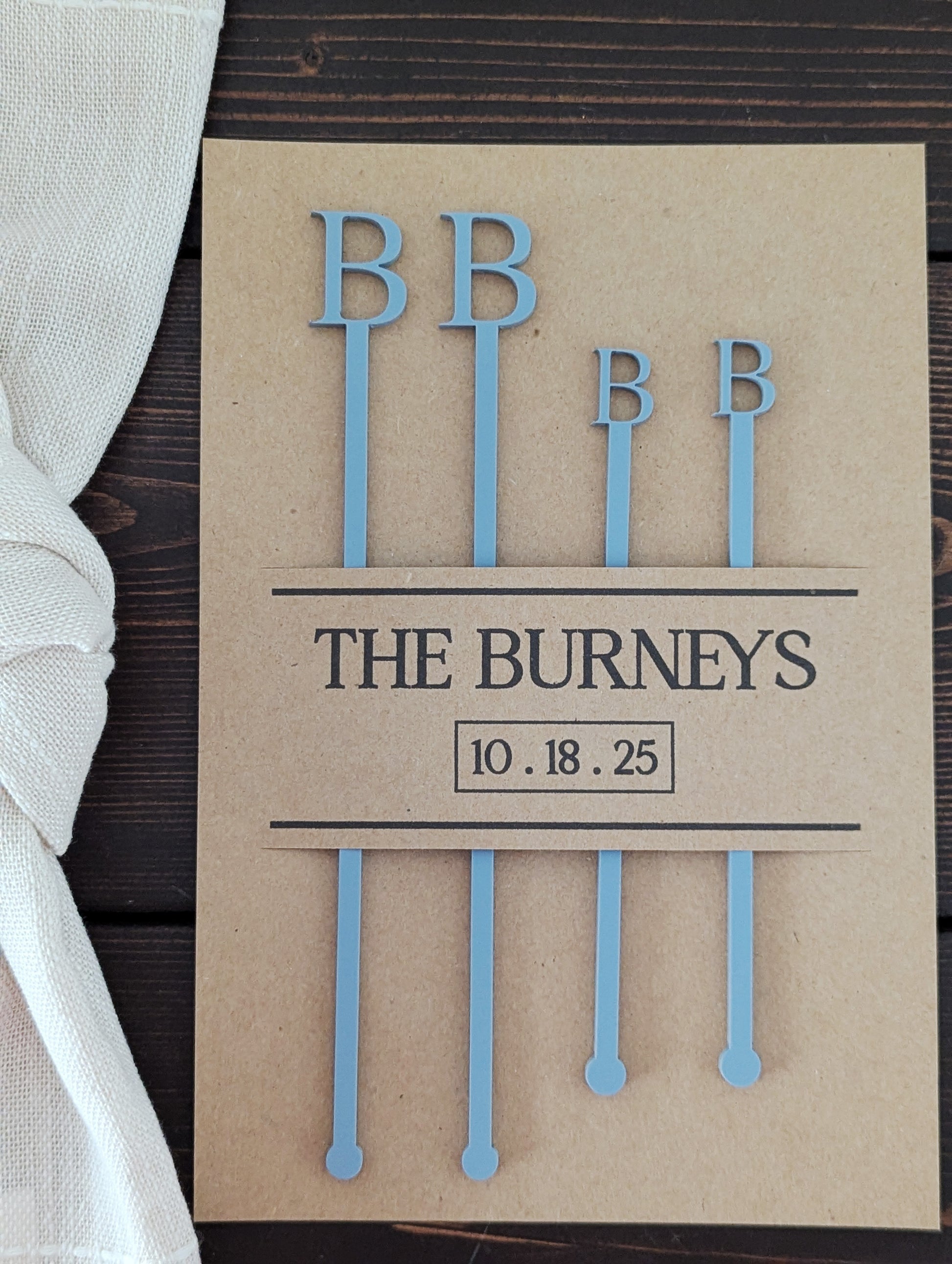 Custom Acrylic Drink Stirrers – 6” & 8” Lengths