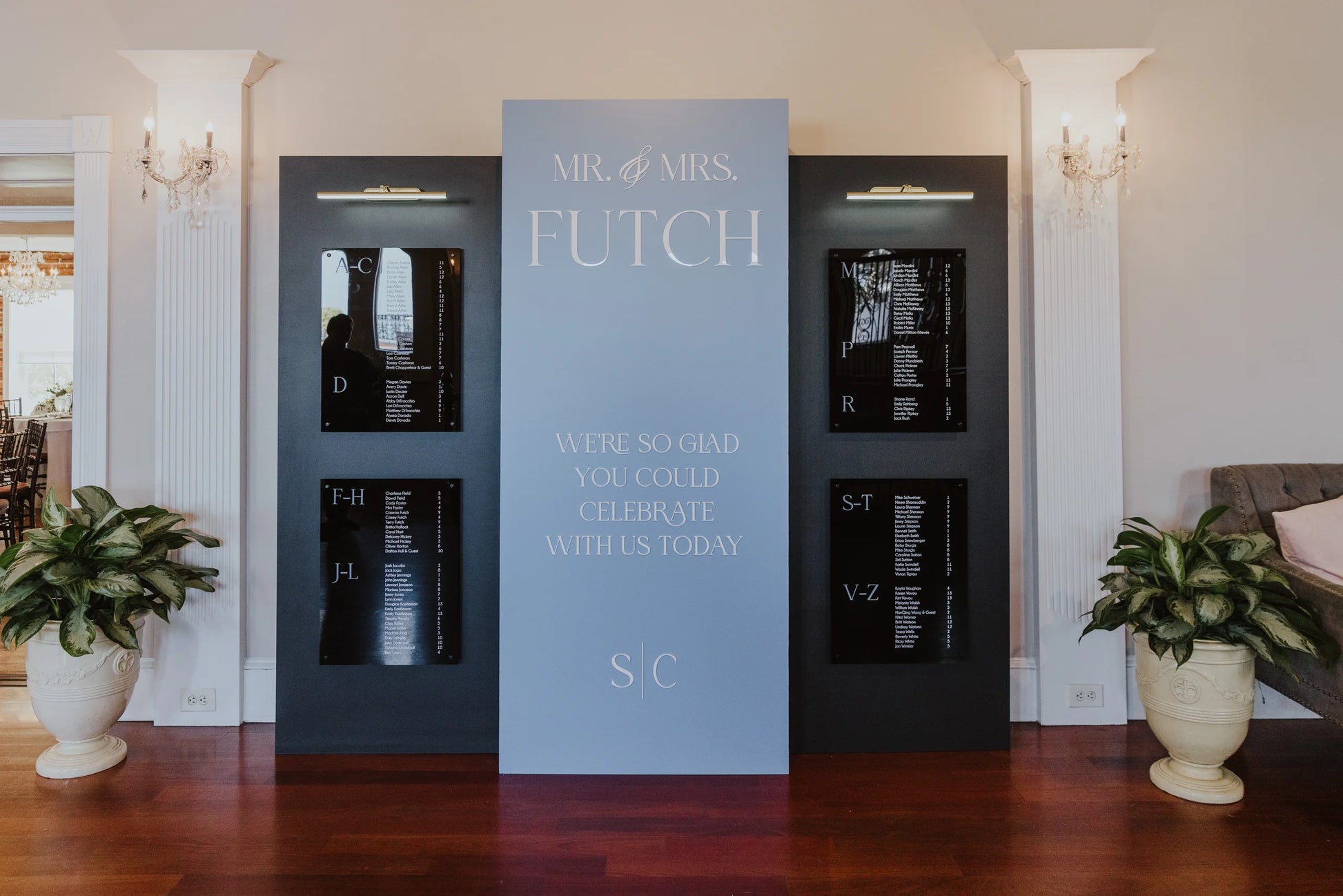 3-Panel Custom Seating Chart (Rental)