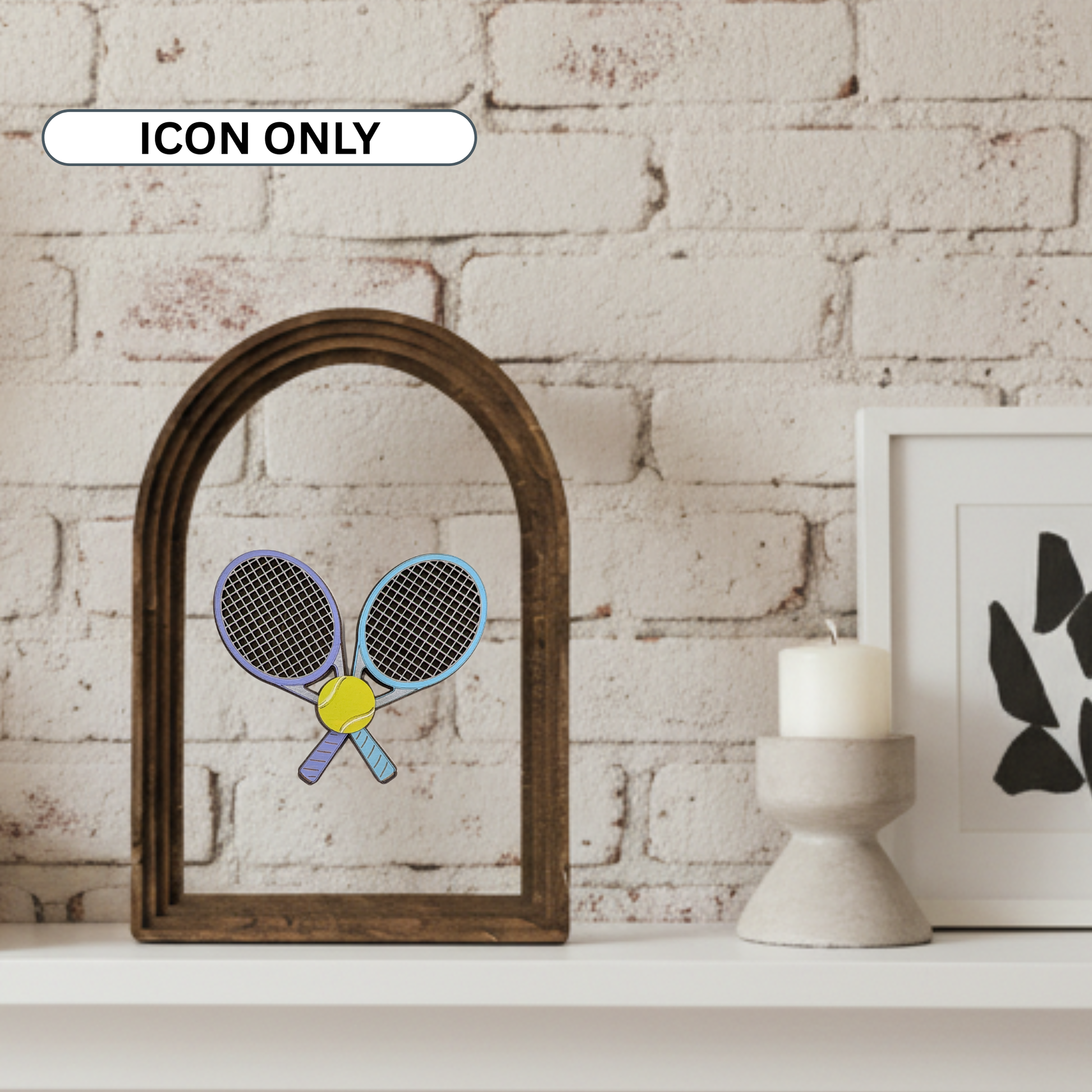 Tennis Rackets Interchangeable Icon