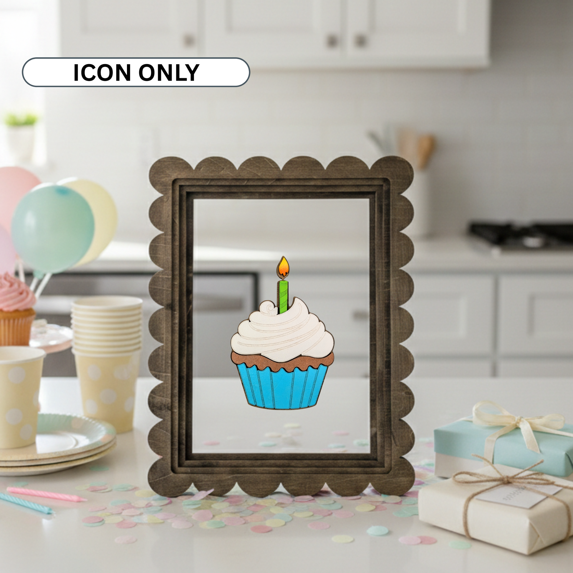Birthday Cupcake Interchangeable Icon