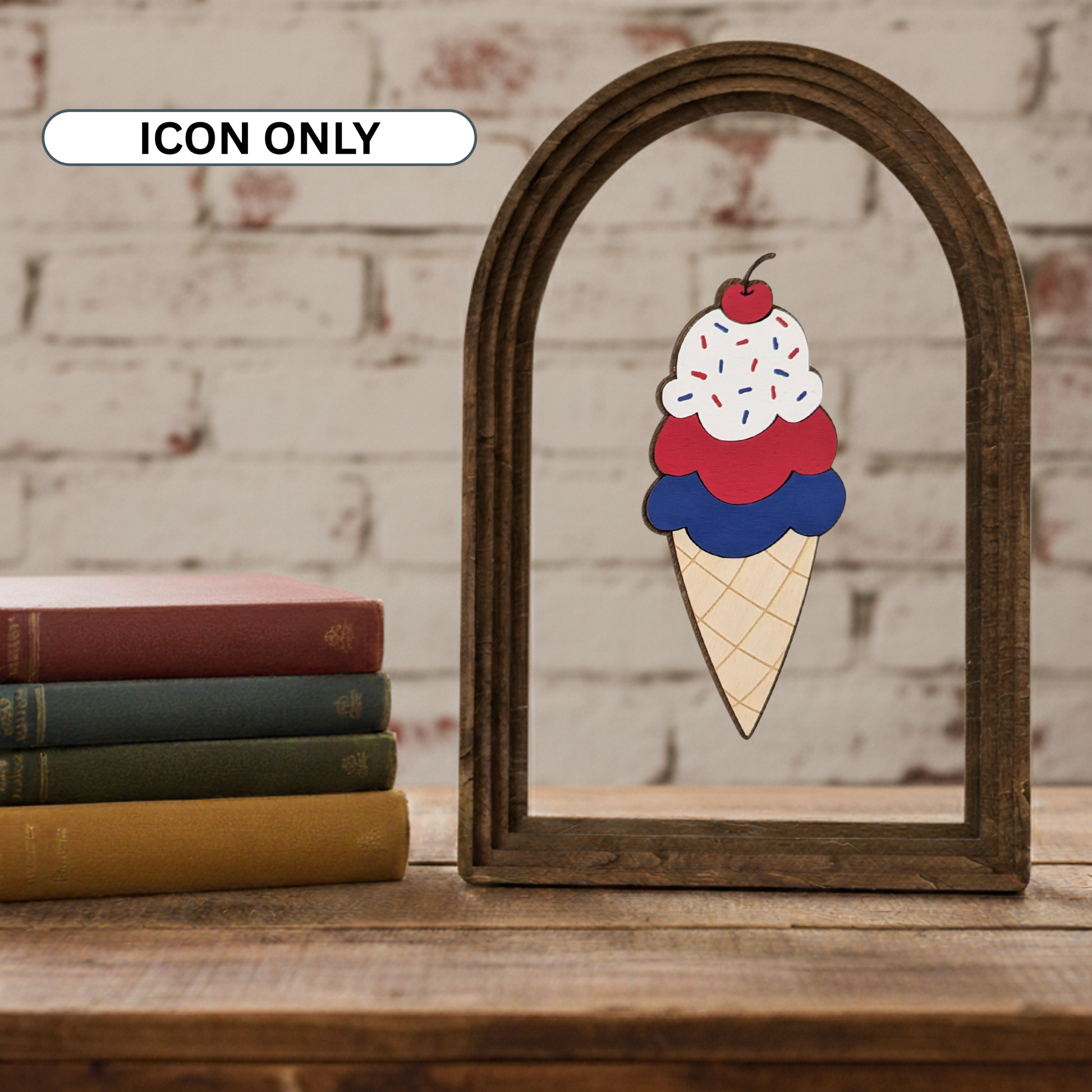 Patriotic Ice Cream Cone Interchangeable
