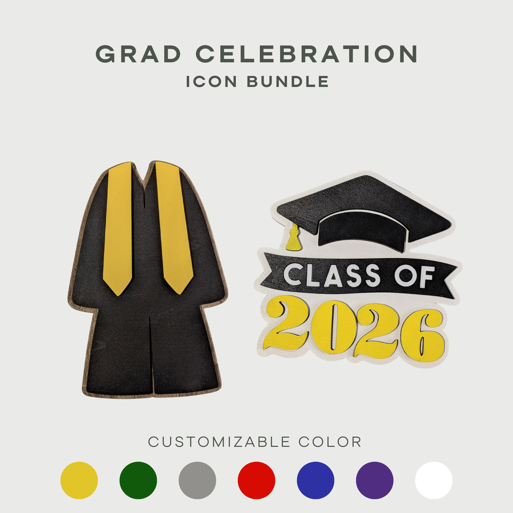 Grad Celebration Icon Bundle