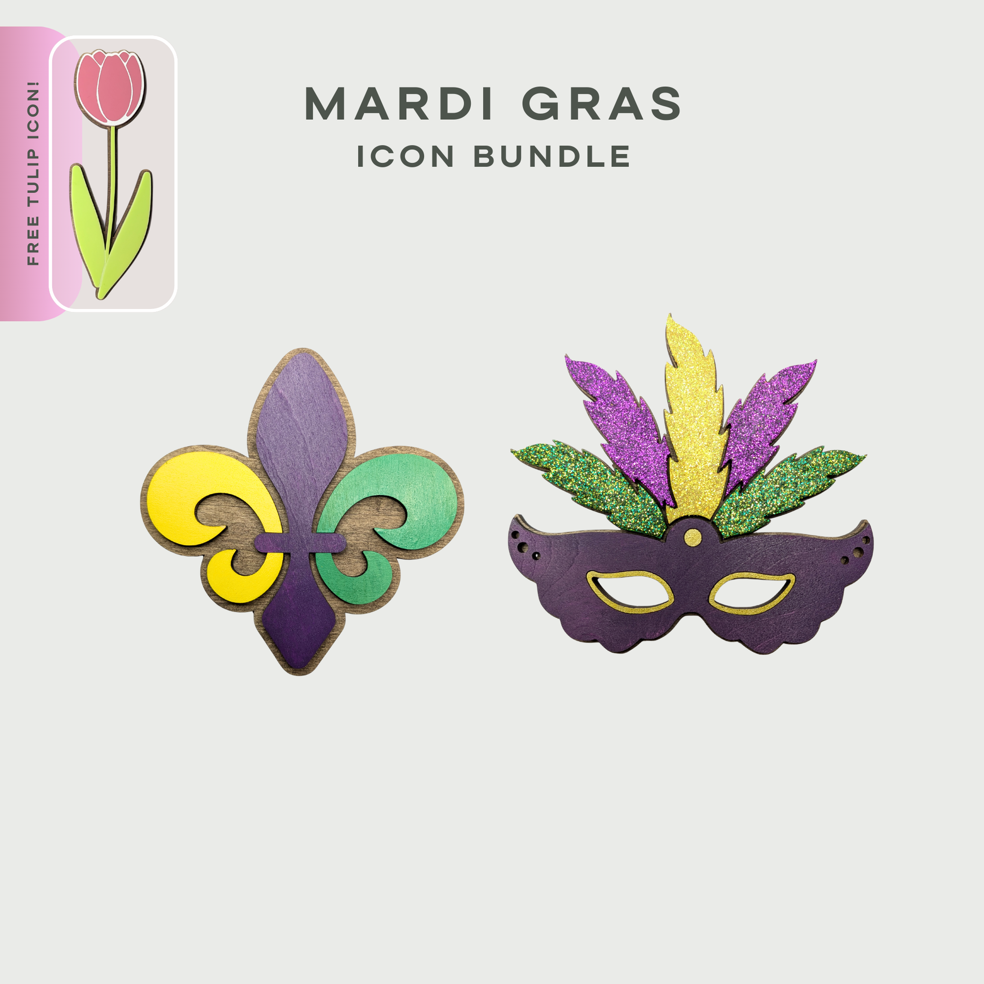 Mardi Gras Icon Bundle