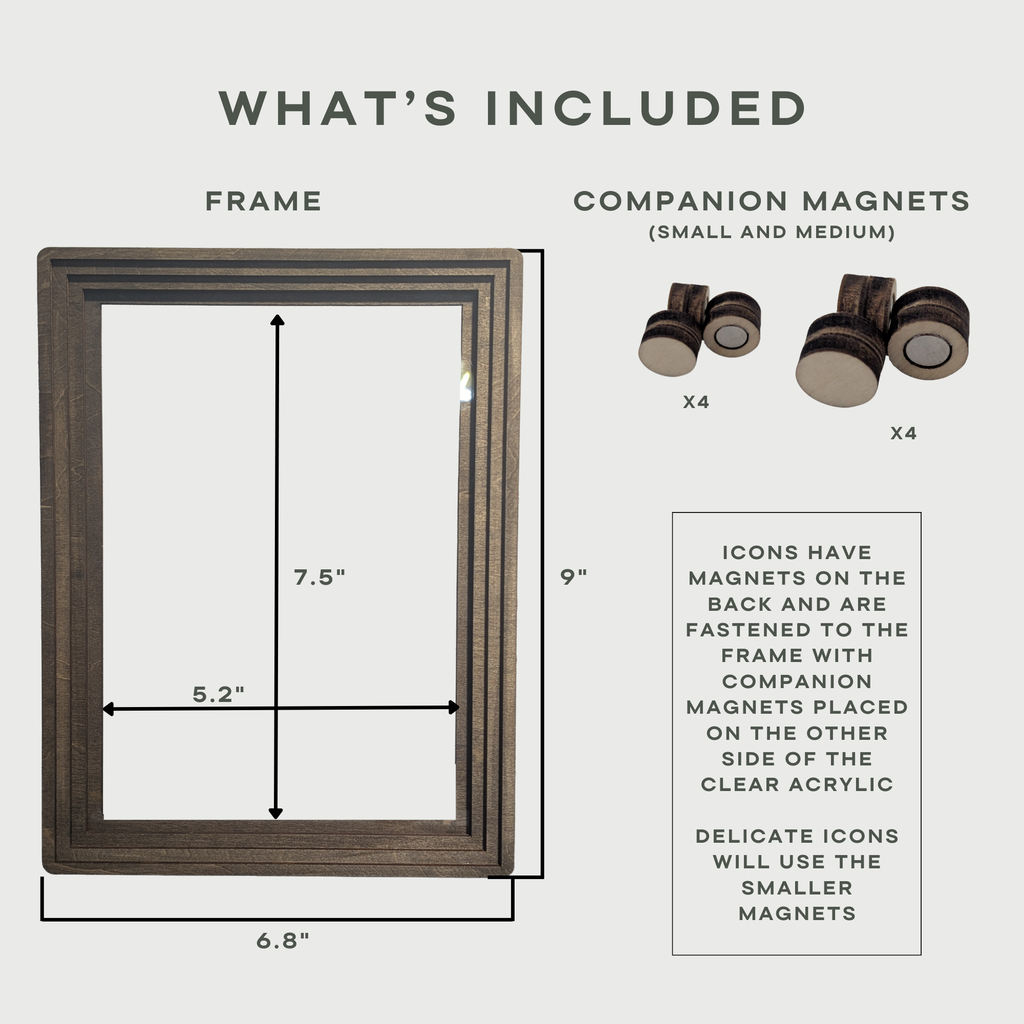 Interchangeable Rectangular Frame (Frame Only)