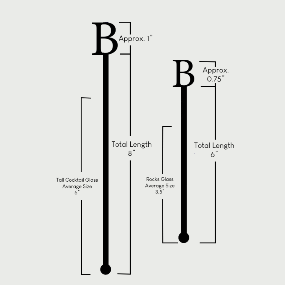 Custom Acrylic Drink Stirrers – 6” & 8” Lengths