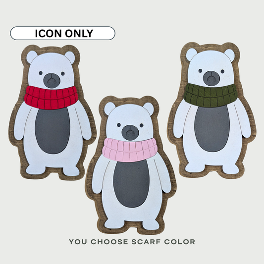 Snuggle Up Polar Bear Interchangeable Icon