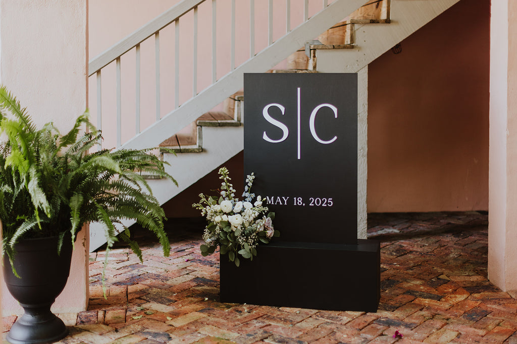 Custom Pedestal Sign (Rental)